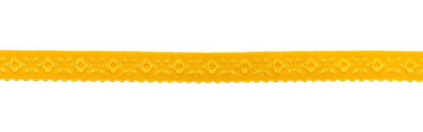 Elastisches Schrägband JACQUARD 12mm gelb